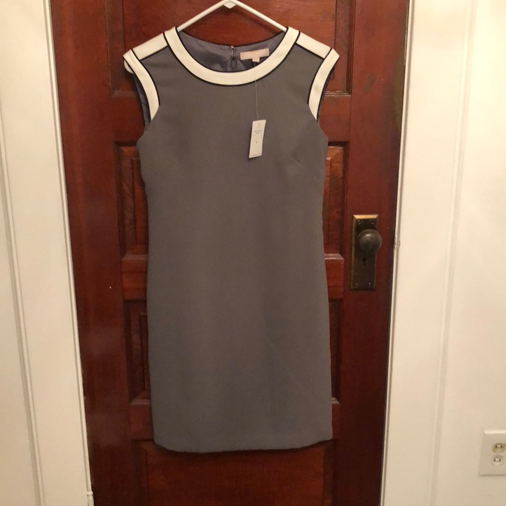BANANA REPUBLIC GRAY SHIFT DRESS - SIZE 2 - NWT - Picture 4 of 4